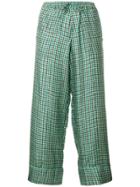 Pierre-louis Mascia Cropped Tailored Trousers - Multicolour