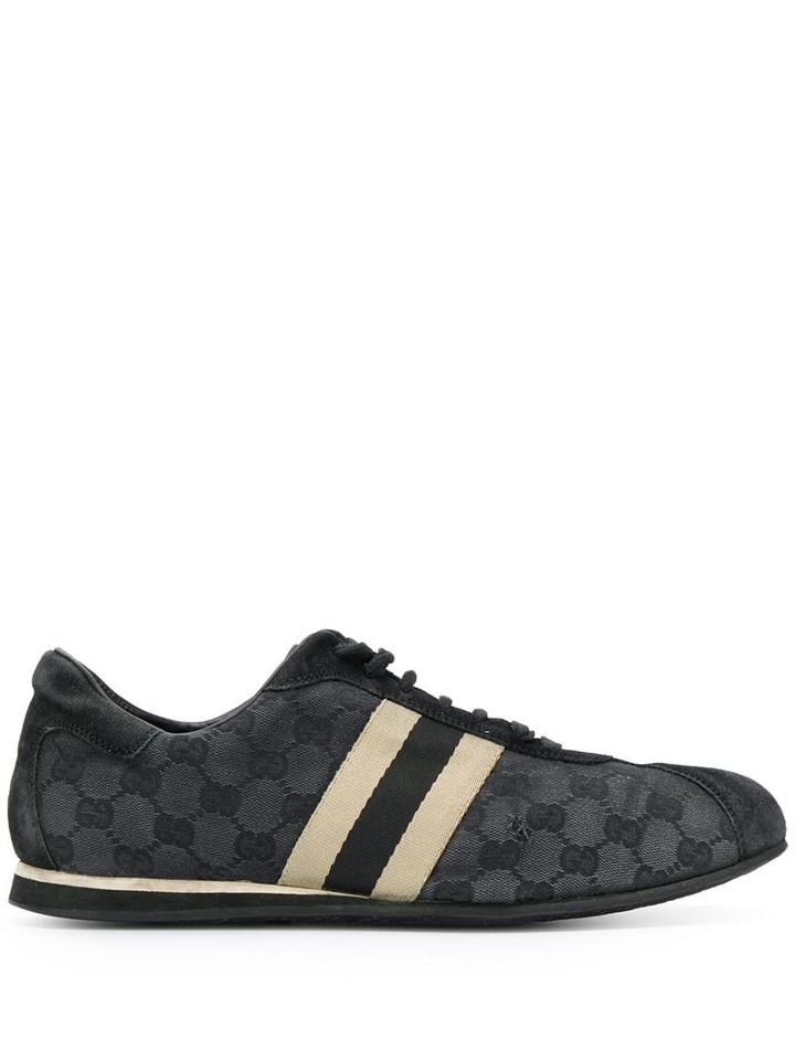 Gucci Pre-owned 2000's Gg Print Sneakers - Black