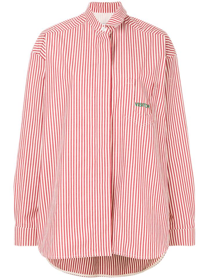 Walk Of Shame Concealed Buttoned Shirt - Red