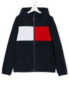 Tommy Hilfiger Junior Teen Logo Stripe Hoodie - Blue