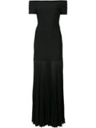 Hervé Léger Drop Waist Pleated Dress, Women's, Size: Small, Black, Nylon/spandex/elastane/rayon