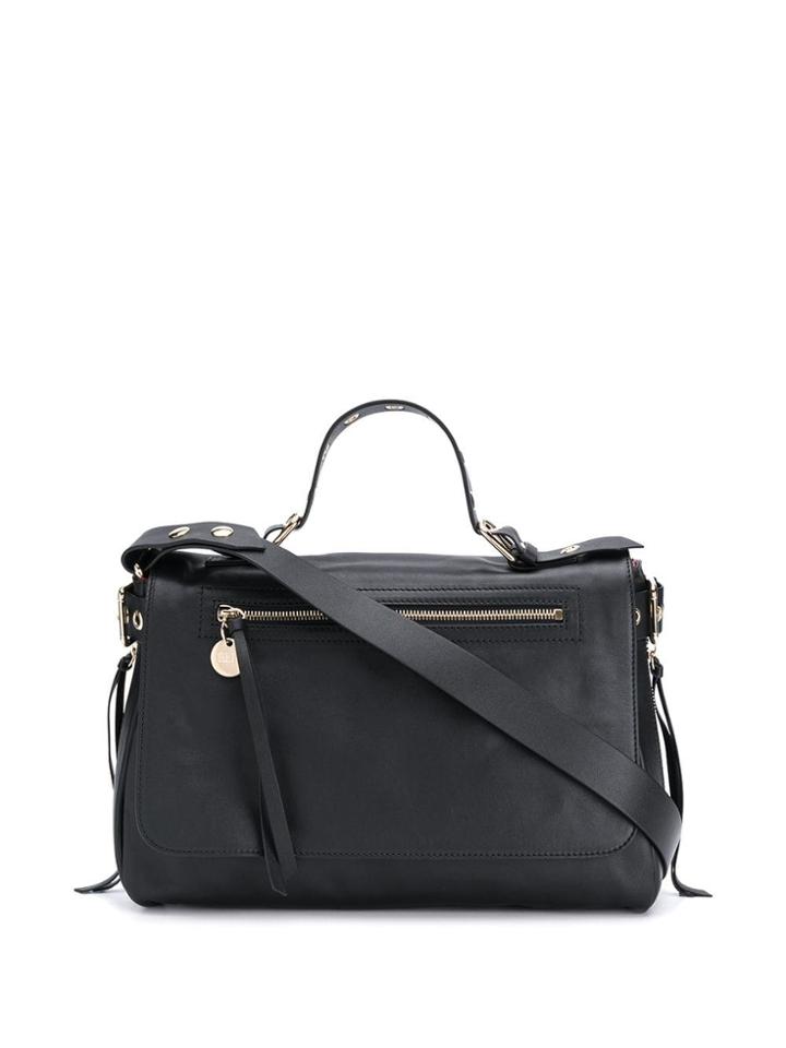 Red Valentino Foldover Top Tote Bag - Black