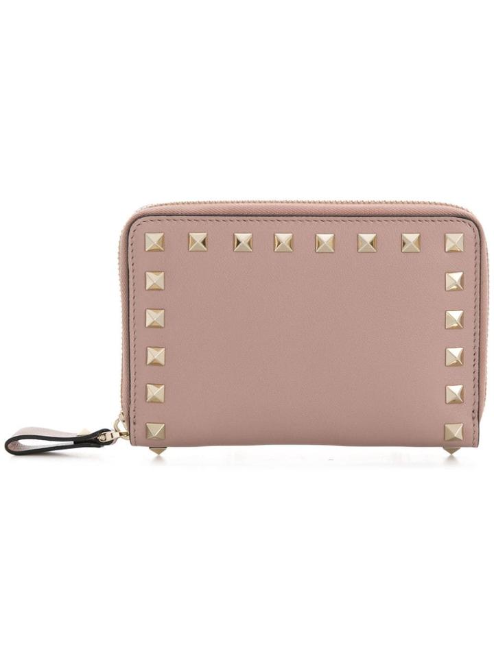 Valentino Valentino Garavani Rockstud Medium Zip-around Wallet - Pink