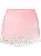 Oseree Mini Skirt Beach Cover-up - Pink