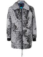 Diesel Long Anorak Jacket, Men's, Size: Large, Grey, Polyester