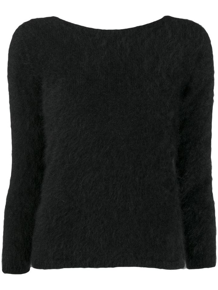Roberto Collina V-back Jumper - Black