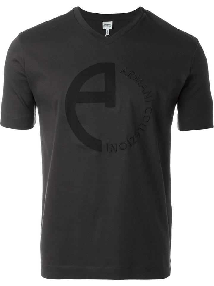 Armani Collezioni Embroidered Logo T-shirt