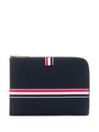 Thom Browne Striped Clutch Bag - Blue