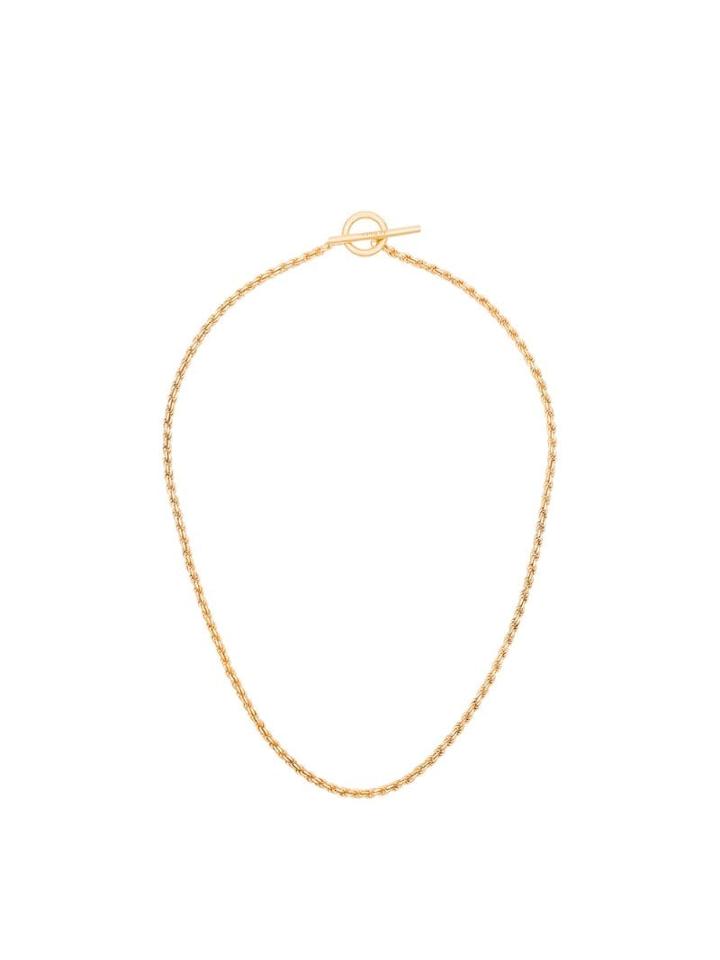 All Blues Gold Anchor Necklace