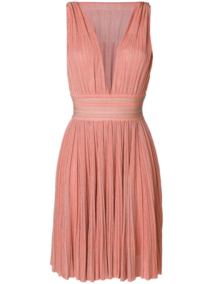 Antonino Valenti Flared Style Dress - Pink & Purple