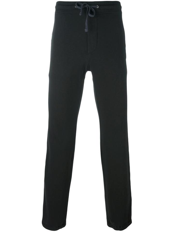 James Perse Drawstring Track Pants, Men's, Size: 1, Black, Supima Cotton