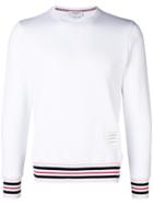 Thom Browne Crew Neck Sweatshirt - White