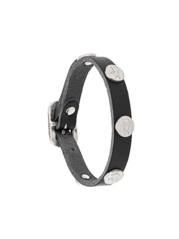 Il Bisonte Studded Bracelet - Black