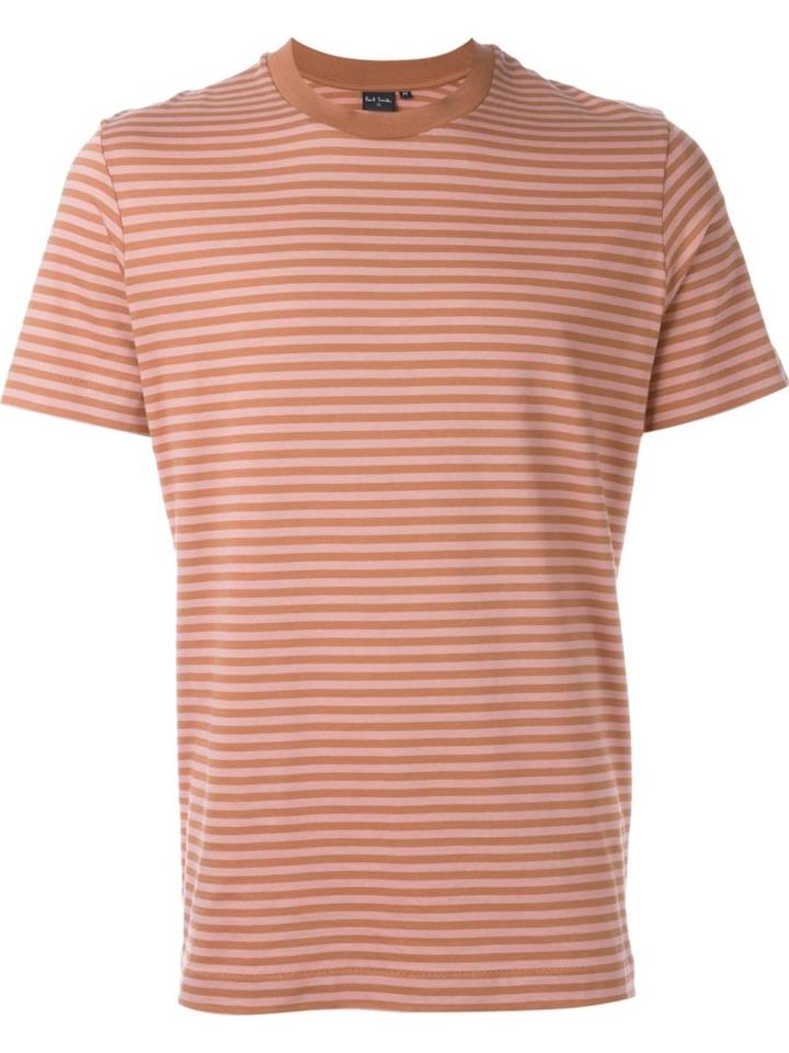 Ps Paul Smith Striped T-shirt, Men's, Size: Xl, Yellow/orange, Cotton