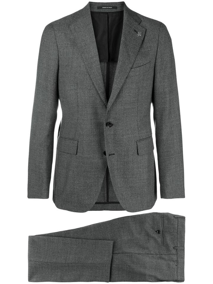 Tagliatore Two Piece Slim-fit Suit - Grey