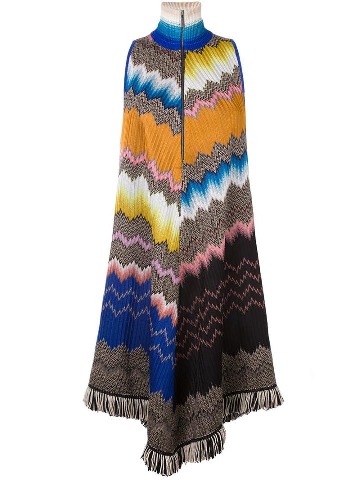 Missoni 'abito' Chevron Knit Dress, Women's, Size: 40, Silk/nylon/polyester/wool