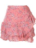 Rachel Gilbert Chiara Ruffle Skirt - Pink
