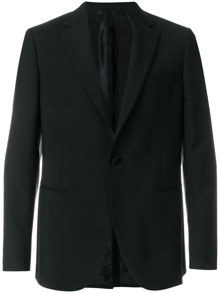 Versace Single Breasted Blazer - Black
