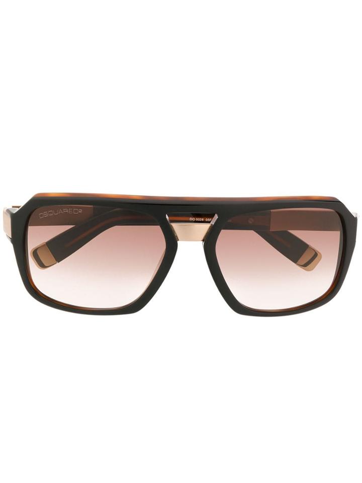 Dsquared2 Eyewear Geometric Aviator Sunglasses - Orange