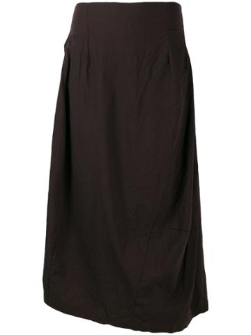 Rundholz Black Label Pleated Asymmetric Skirt - Red
