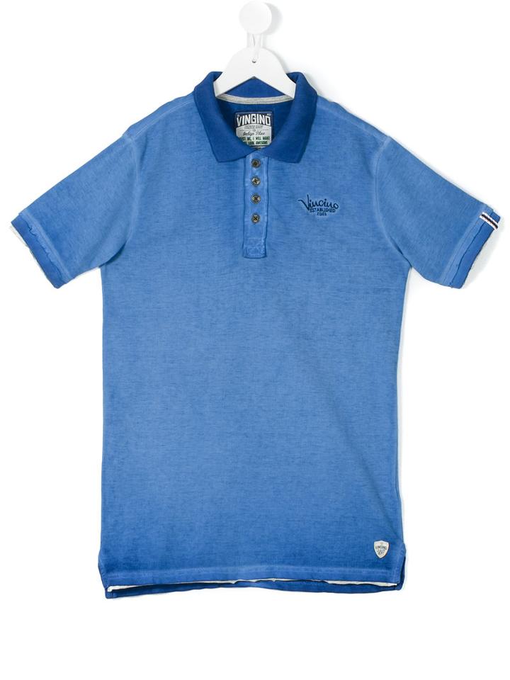 Vingino - Classic Polo Shirt - Kids - Cotton - 16 Yrs, Blue