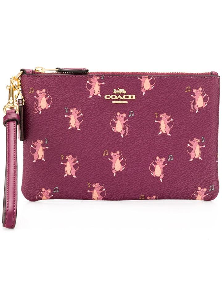 Coach Small Wristlet Clutch - Pink