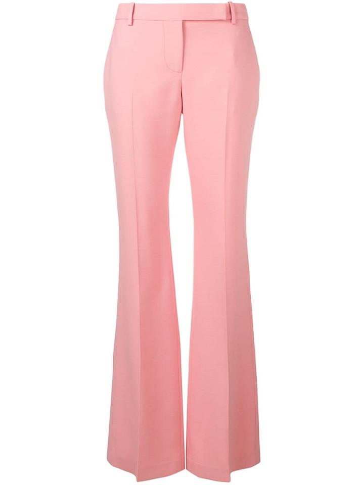Alexander Mcqueen Flared Trousers - Pink