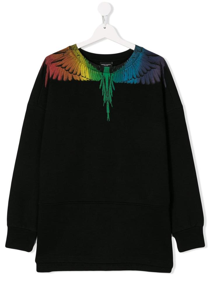 Marcelo Burlon County Of Milan Kids Teen Wings Print Sweatshirt -