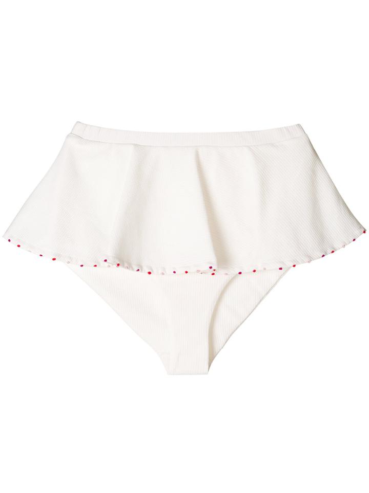 Marysia Flared Waist Bikini Briefs - White
