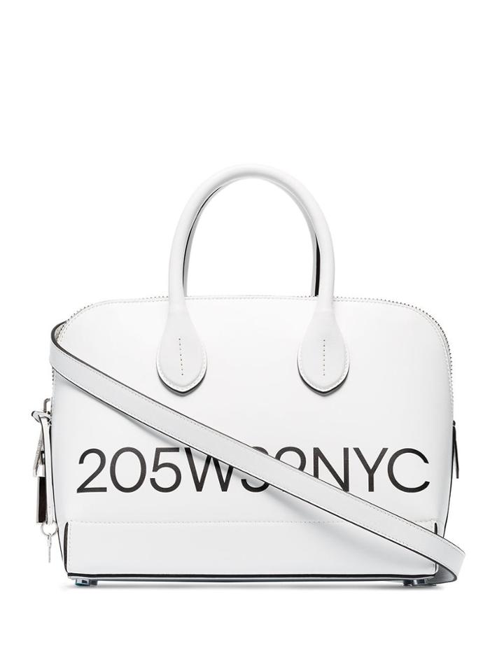 Calvin Klein 205w39nyc Dalton Small Logo Print Tote Bag - White