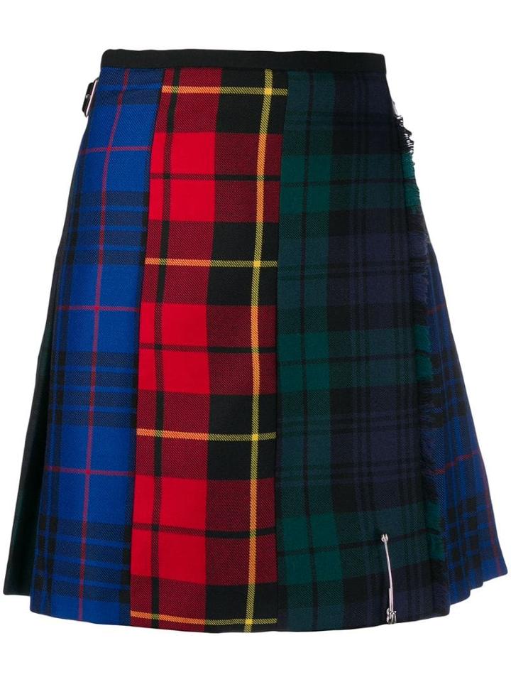 Le Kilt Short Checked Skirt - Blue