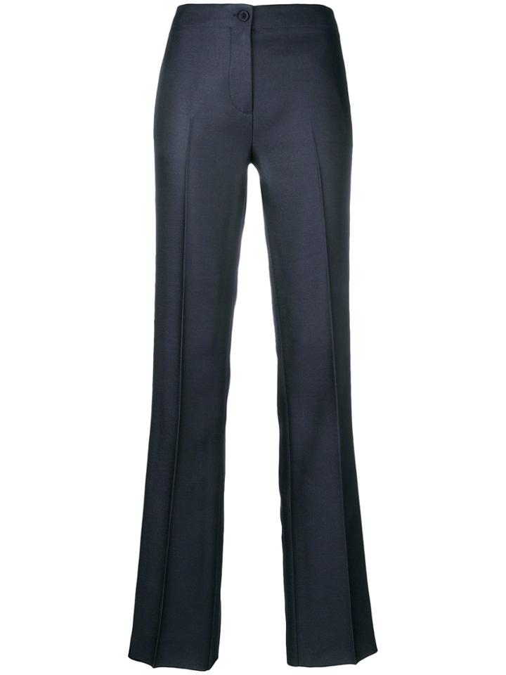 Emilio Pucci Side-striped Flared Trousers - Blue
