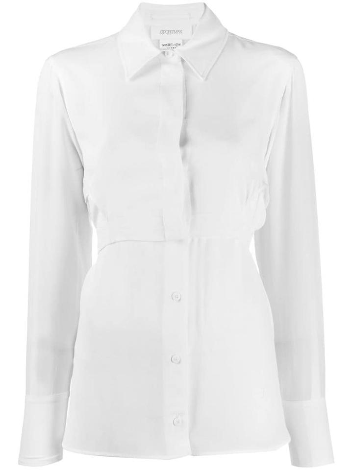 Sportmax Belted Shirt - White