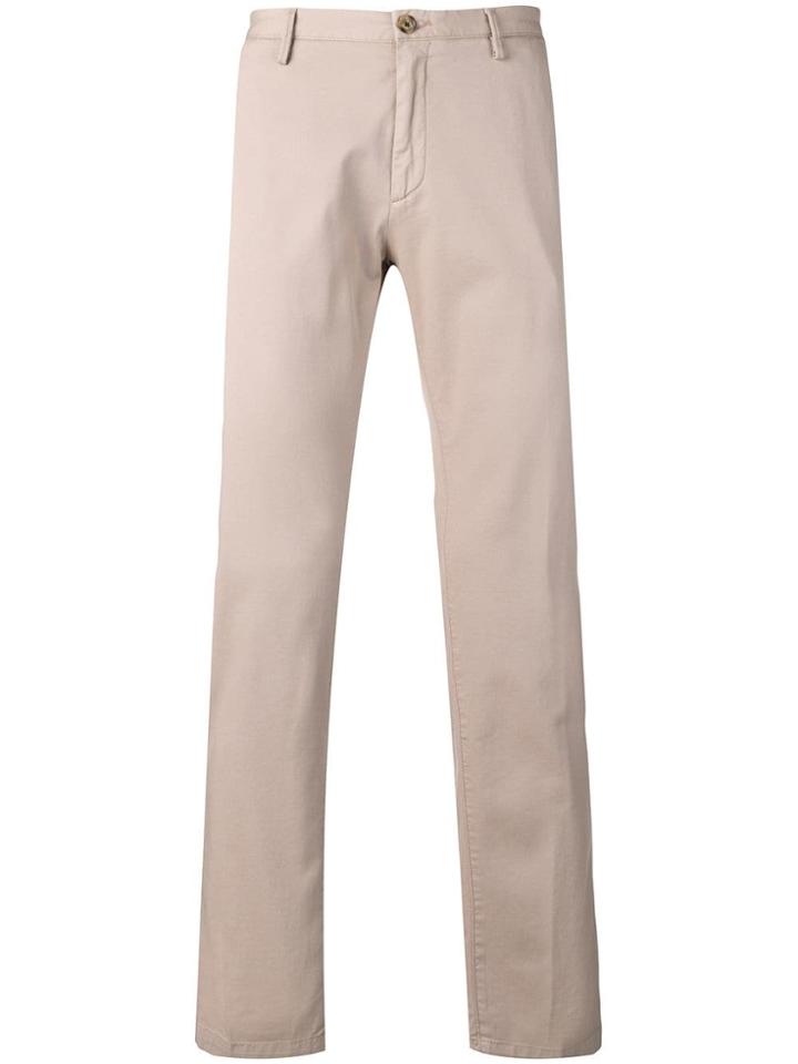 Boss Hugo Boss Straight Leg Trousers - Neutrals