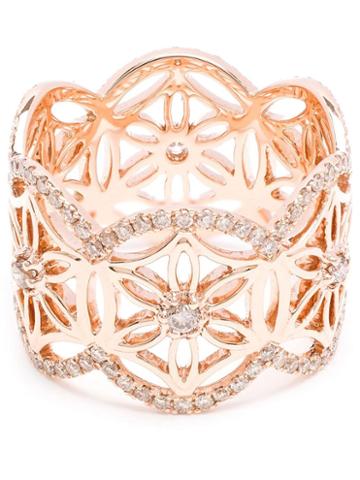 Dionea Orcini 18k Rose Gold Diamond Mini Semiramis Ring