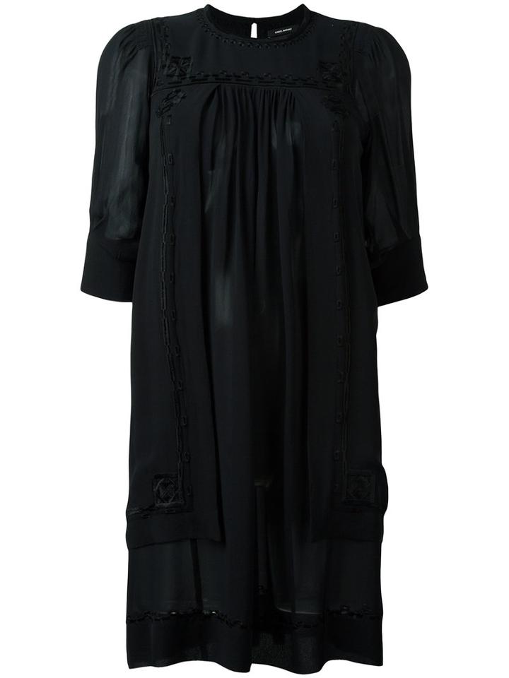 Isabel Marant Mabel Dress, Women's, Size: 38, Black, Viscose/silk