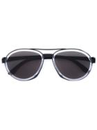 Mykita Aviator Sunglasses, Adult Unisex, Black, Metal Other/acetate