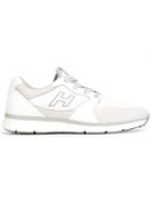 Hogan Panelled Sneakers, Men's, Size: 6, White, Leather/nylon/rubber