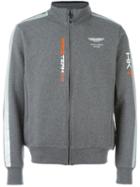Hackett 'aston Martin Racing' Zipped Sweatshirt, Men's, Size: Large, Grey, Cotton/spandex/elastane