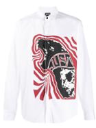 Just Cavalli Graphic Logo Print Shirt - White