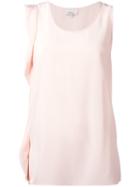 3.1 Phillip Lim Sleeveless Ruffle Top, Women's, Size: 6, Pink/purple, Silk