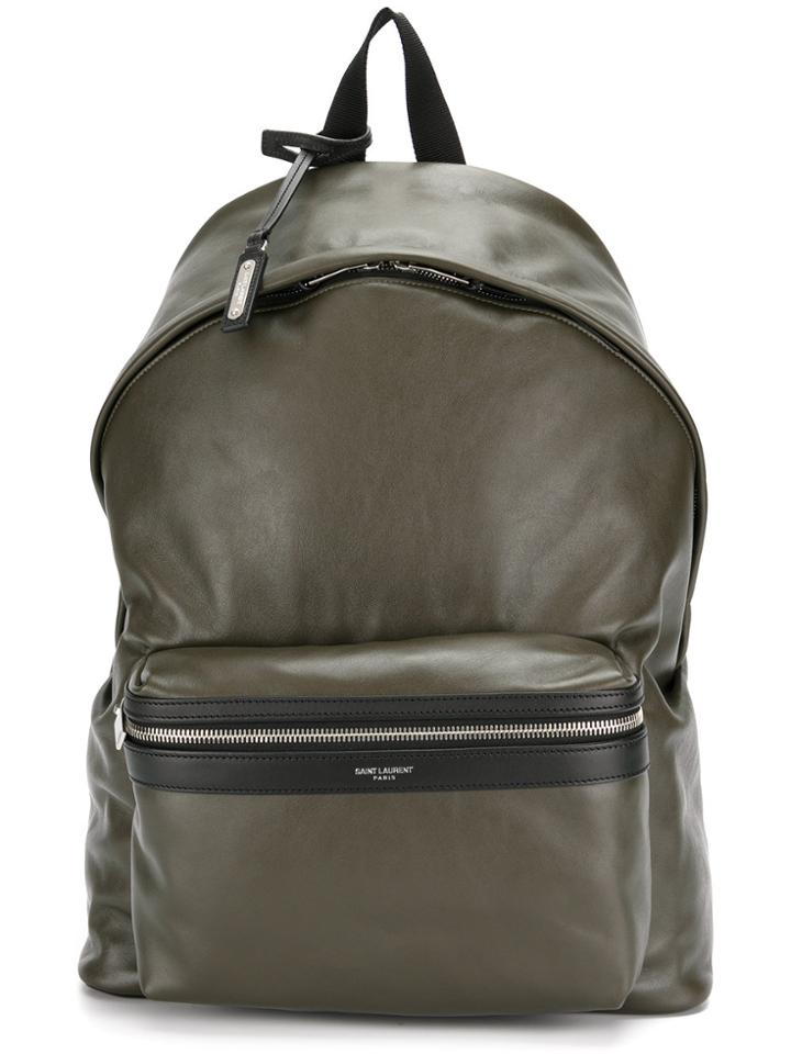 Saint Laurent City Backpack - Green