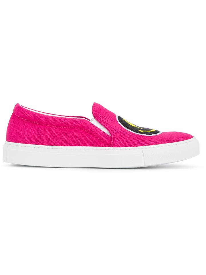 Joshua Sanders 'rainbow Smile' Slip-on Sneakers - Pink & Purple