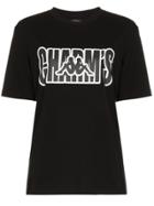 Charm's X Kappa Logo Printed Cotton-blend Tshirt - Black