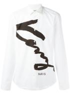 Kenzo Signature Shirt, Size: 37, White, Cotton