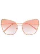 Dolce & Gabbana Eyewear Cat-eye Shaped Sunglasses - Gold