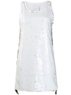 Gaelle Bonheur Sequinned Tank-top Dress - White