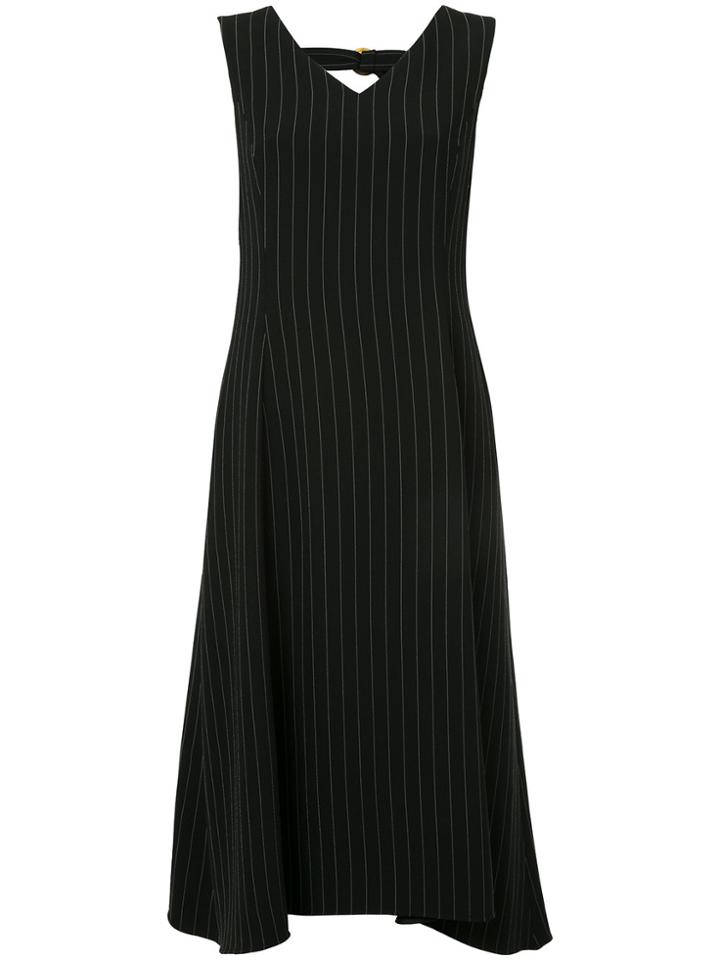 Le Ciel Bleu Turtle-neck Flared Midi Dress - Black