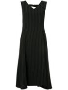 Le Ciel Bleu Turtle-neck Flared Midi Dress - Black
