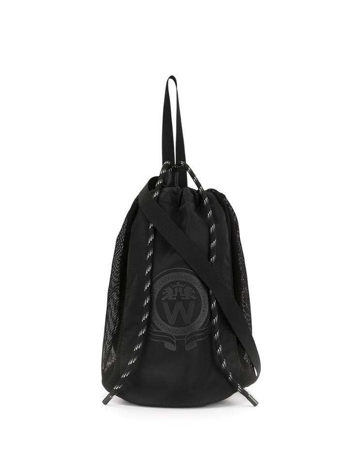 Wooyoungmi Logo Drawstring Backpack - Black